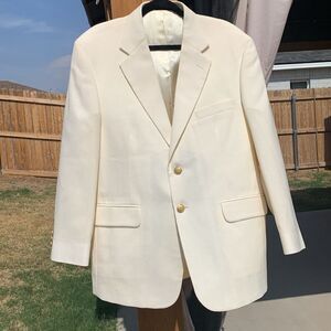 Take 50% OFF- Stafford Men’s Classic Cream Blazer, Size-42S